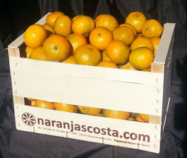 Mandarinas caja madera